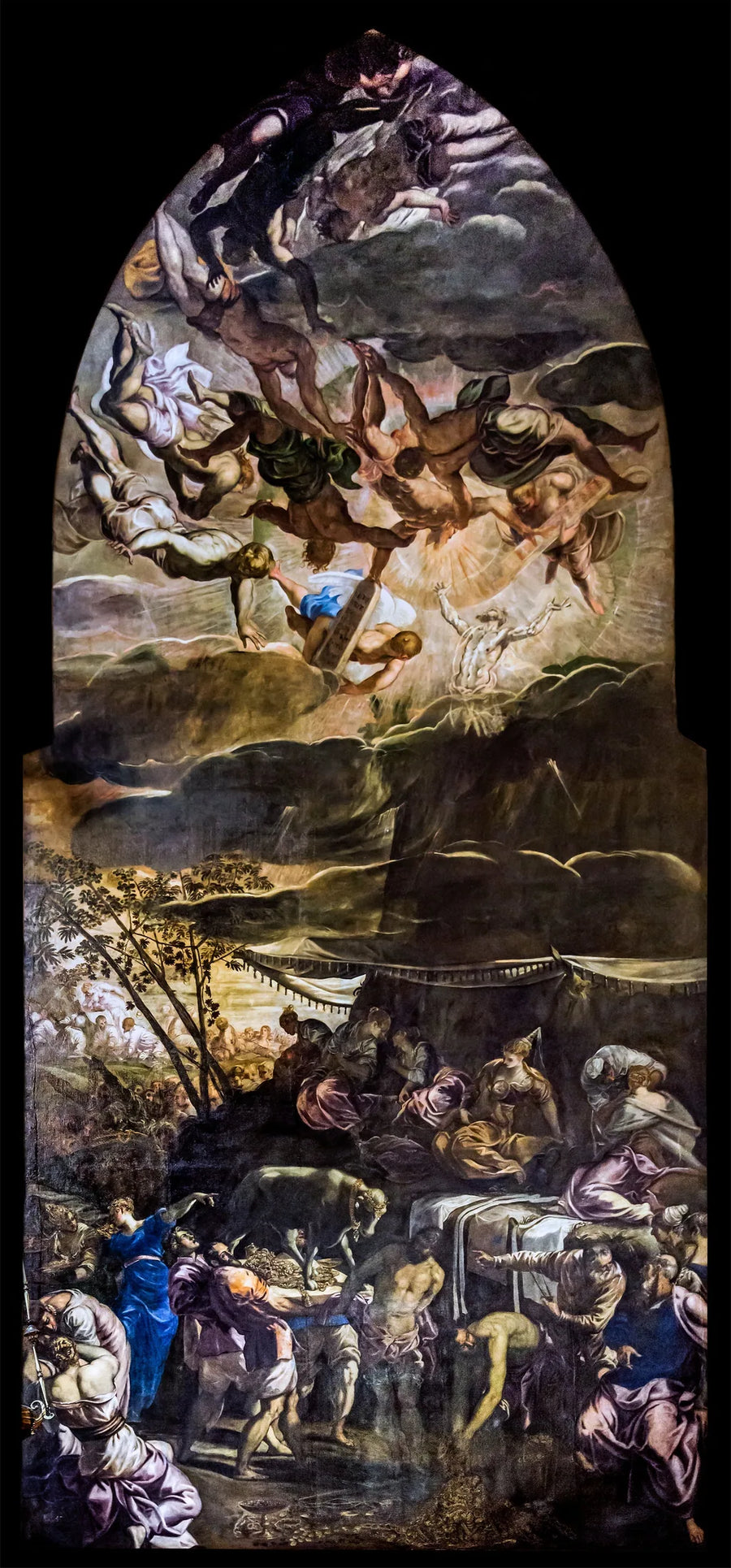 El culto del becerro de oro - Jacopo Tintoretto