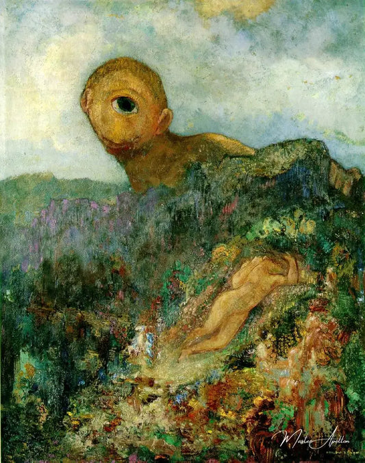 Le Cyclope - Odilon redon - Reproductions de tableaux et peintures haut de gamme