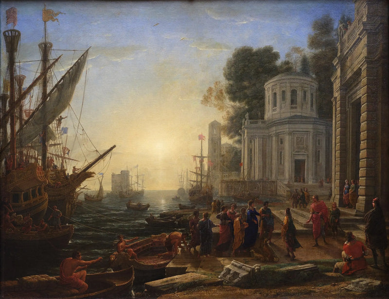 El desembarco de Cleopatra en Tarsos - Claude Lorrain