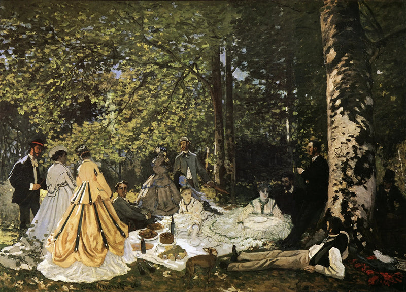 El Almuerzo sobre la hierba - Claude Monet