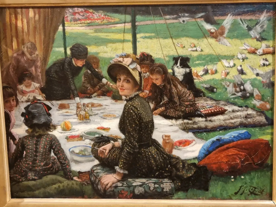 El almuerzo en la hierba - James Tissot