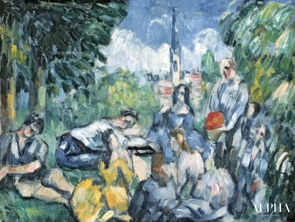 Le Déjeuner sur l'herbe, 1876-77 - Paul Cézanne - Reproductions de tableaux et peintures haut de gamme