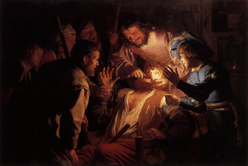 El dentista - Gerrit van Honthorst