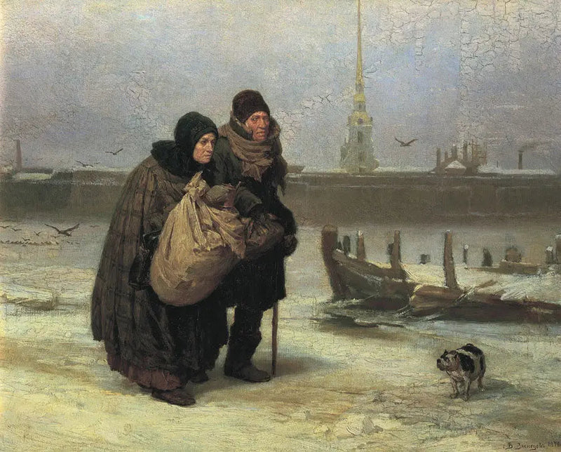 La partida de la casa - Viktor Vasnetsov