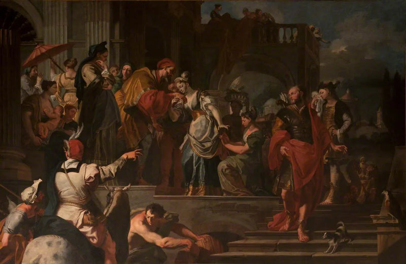 La partida de Rebecca - Francesco Solimena
