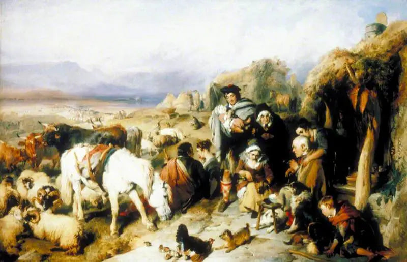 La partida del perro de pastor: una escena en los Grampianos - Edwin Henry Landseer