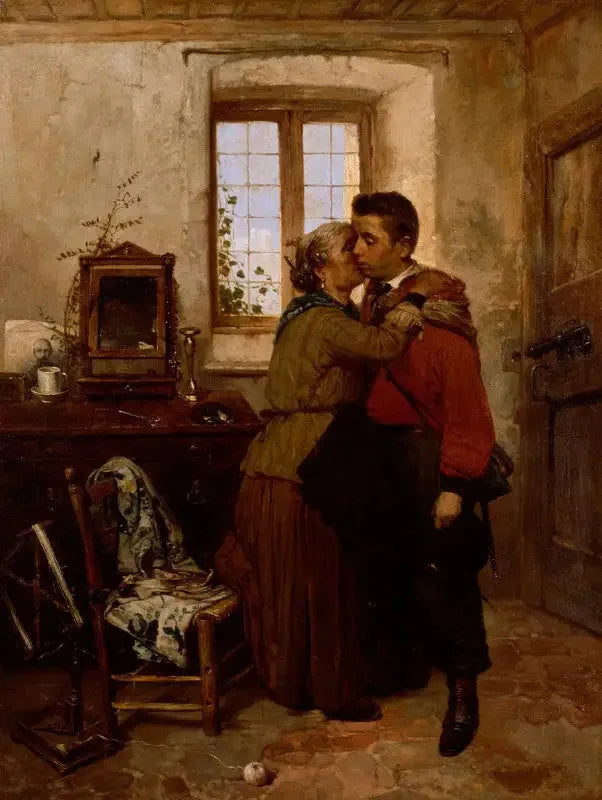 La partida del garibaldino - Gerolamo Induno