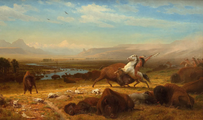 El último de los bisontes - Albert Bierstadt