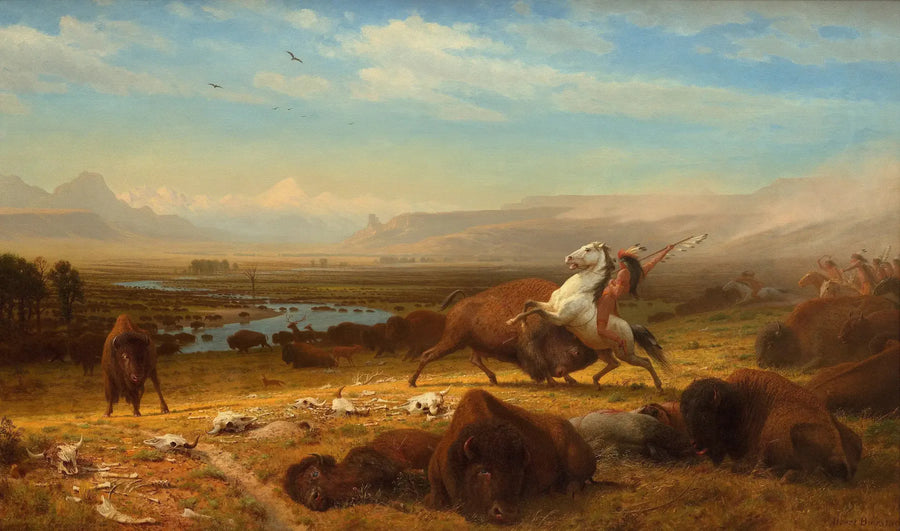 El último de los bisontes - Albert Bierstadt