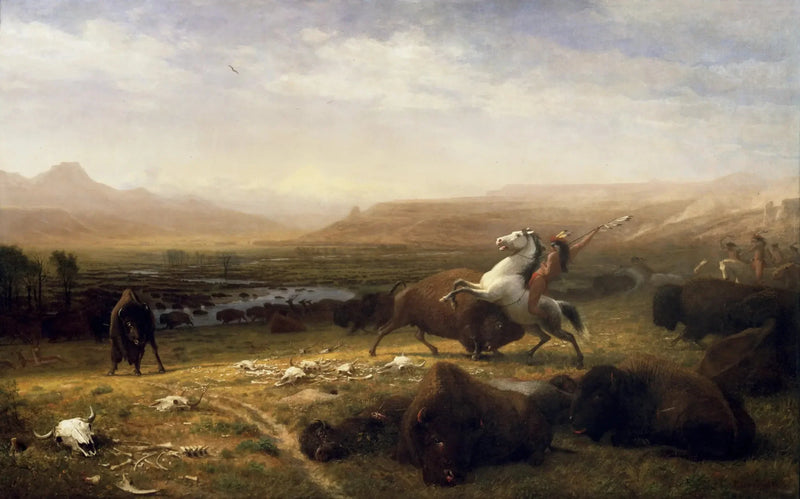 El último de los búfalos 2.60 - Albert Bierstadt