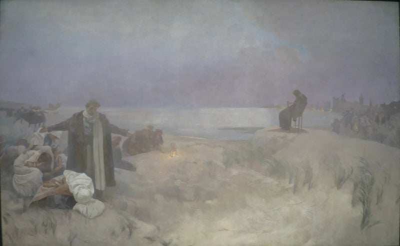 El último día de Jan Amos Komenský - Alphonse Mucha