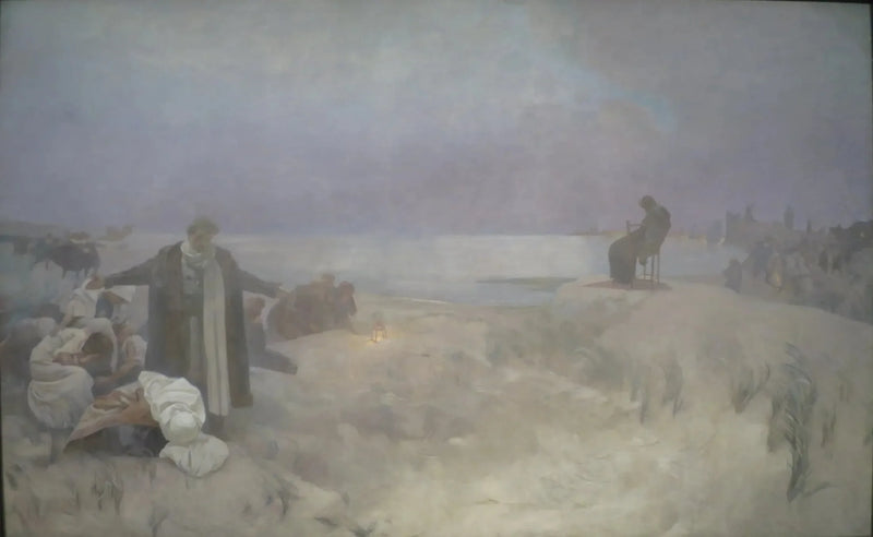 El último día de Jan Amos Komenský - Alphonse Mucha