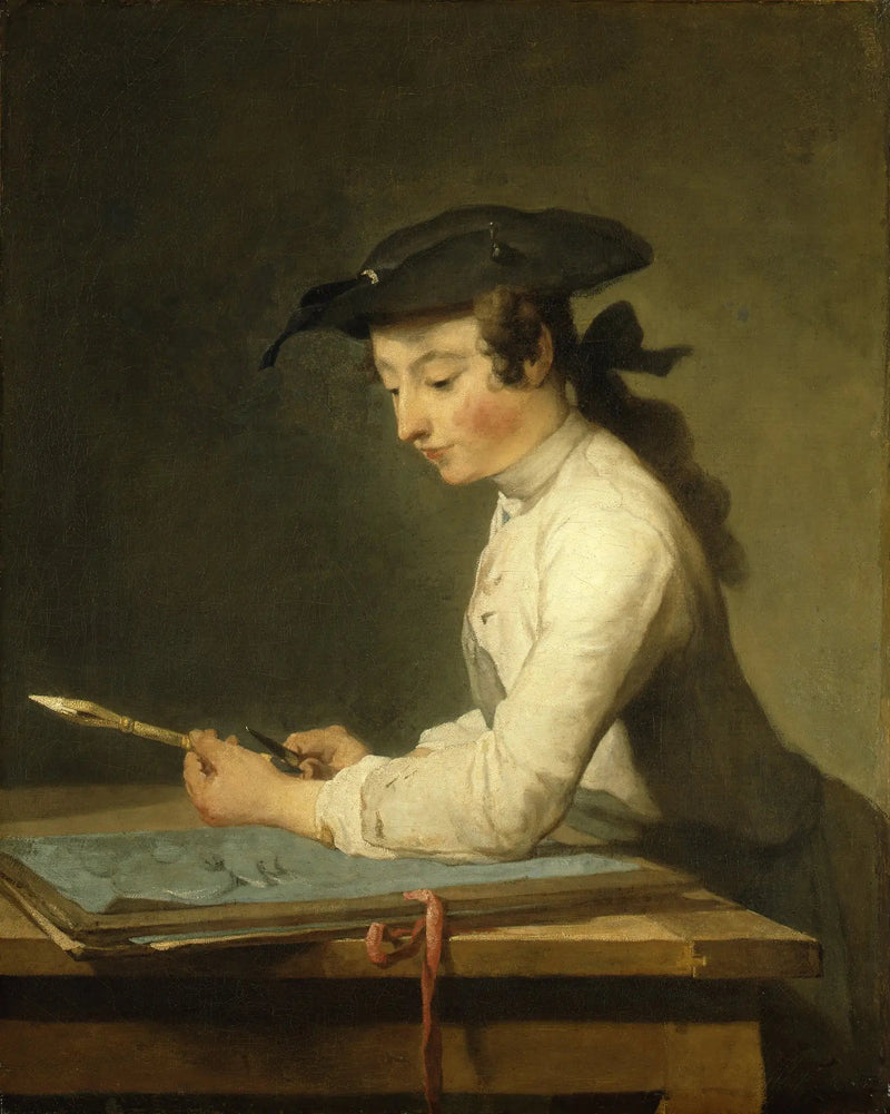 El dibujante - Jean Simeón Chardin