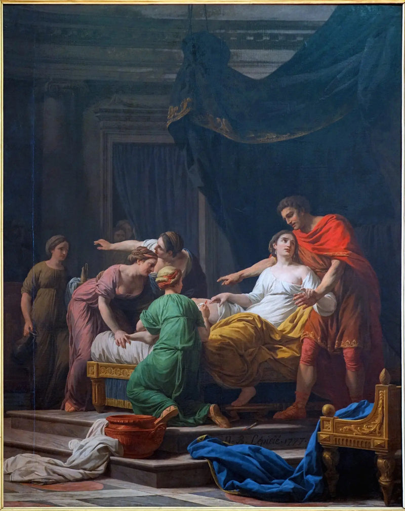 El Devoción de Porcia, esposa de Junio Bruto - Nicolas-Bernard Lépicié