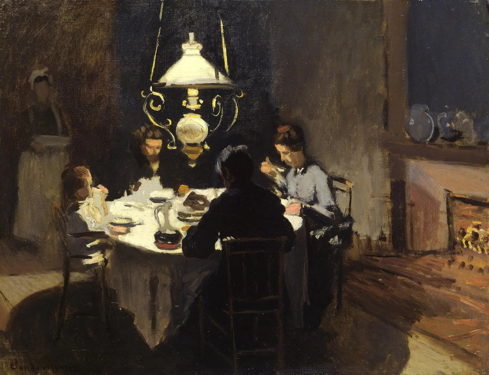 Le Dîner - Claude Monet image 1 tableau peint à l’huile sur toile