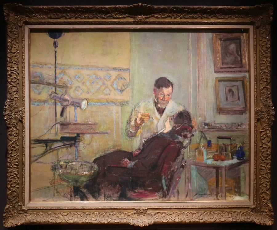 El doctor George Viau en su consulta dental - Édouard Vuillard