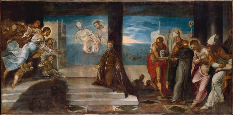 El dogo Alvise Mocenigo presentado al Redentor - Jacopo Tintoretto