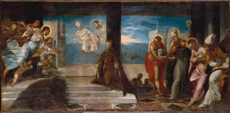 El dogo Alvise Mocenigo presentado al Redentor - Jacopo Tintoretto