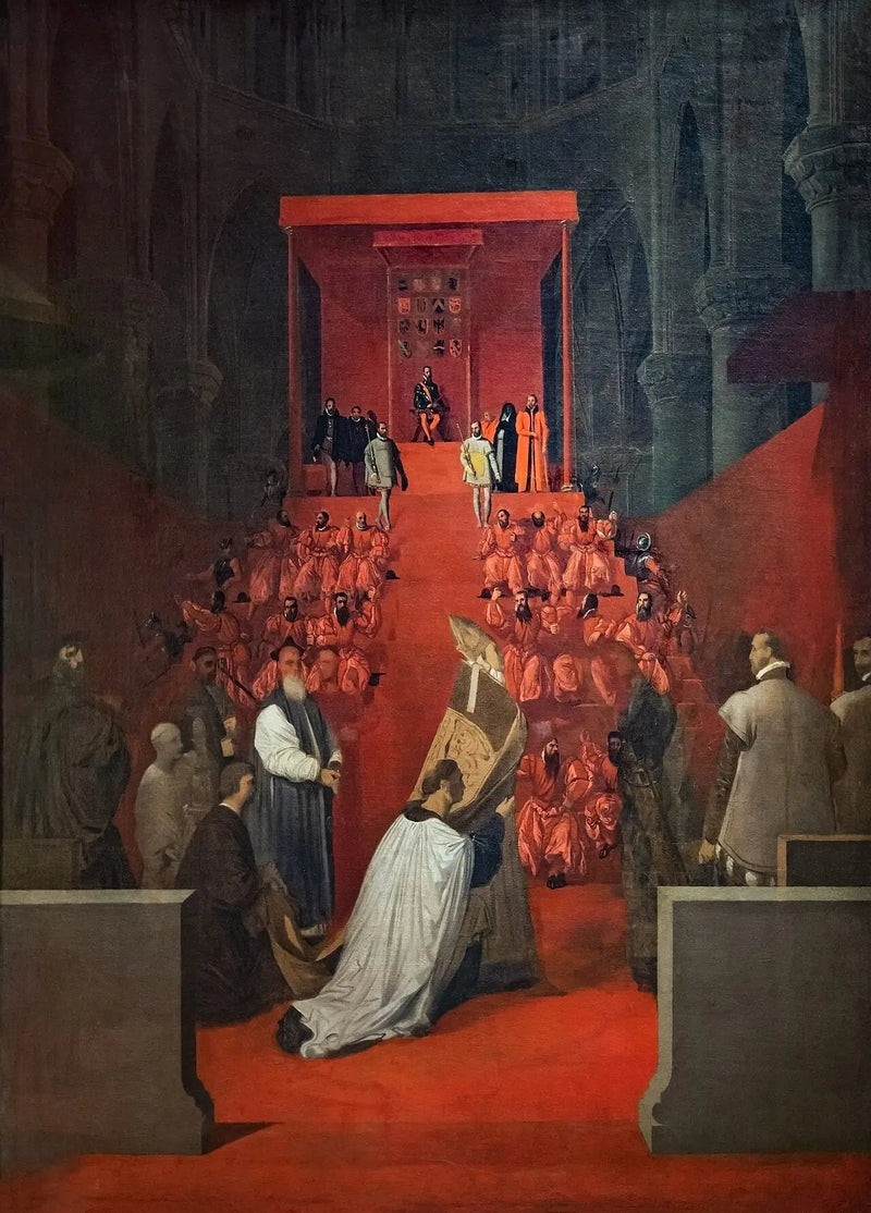El Duque de Alba en Sainte-Gudule en Bruselas - Jean-Auguste-Dominique Ingres