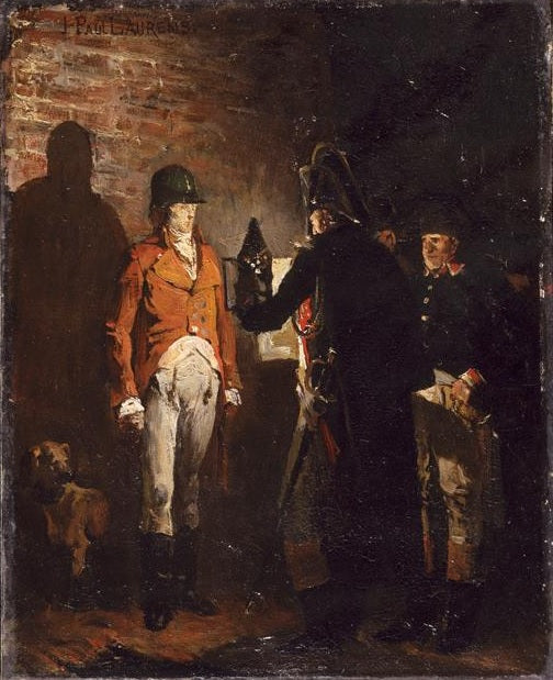 Le duc d'Enghien dans les fosses de Vincennes - Jean-Paul Laurens