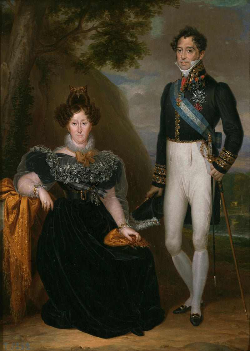 El duque y la duquesa de San Fernando de Quiroga - Rafael Tejeo