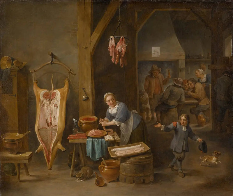 El fabricante de salchichas - David Teniers el Joven