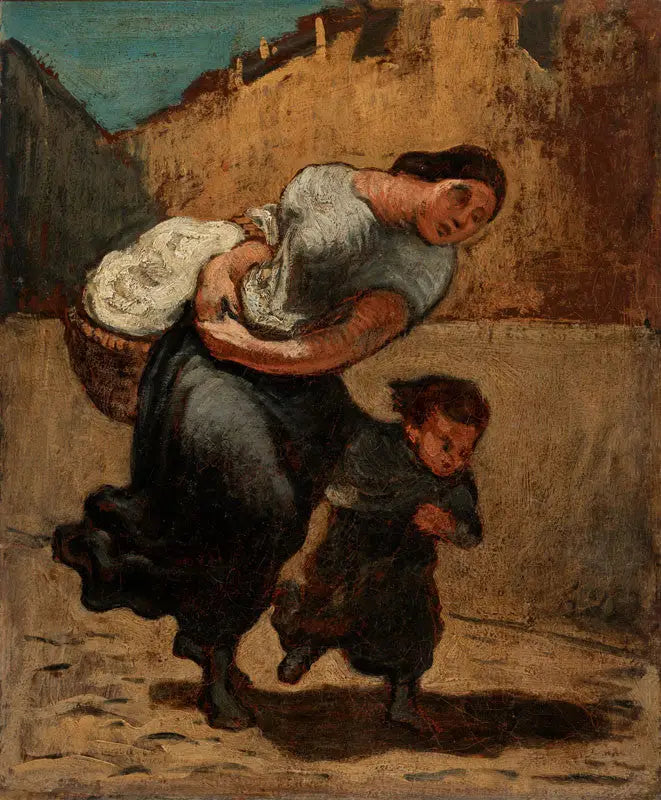 La Carga (Lavandera) - Honoré Daumier