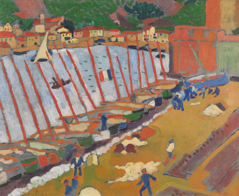 Le Faubourg de Collioure - André Derain image 1 reproduction d’œuvre d’art à l’huile