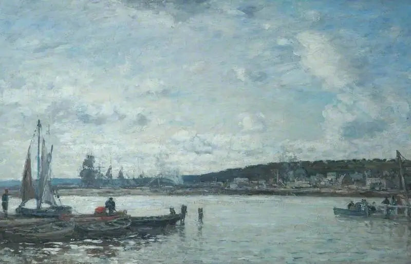 El ferry en Deauville - Eugène Boudin