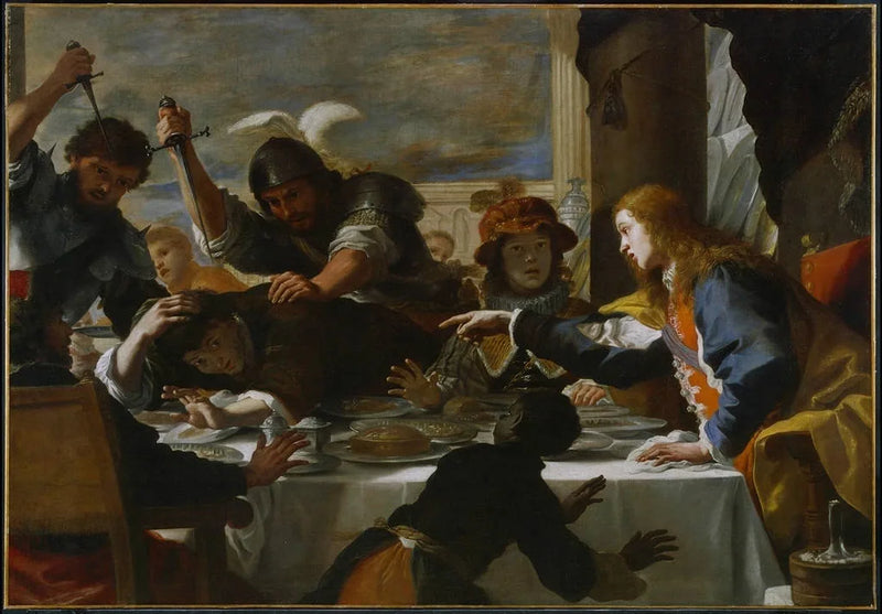 La fiesta de Absalón - Mattia Preti