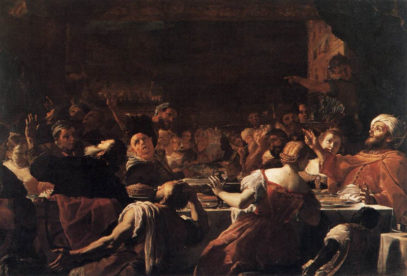 La Fiesta de Baltasar - Mattia Preti