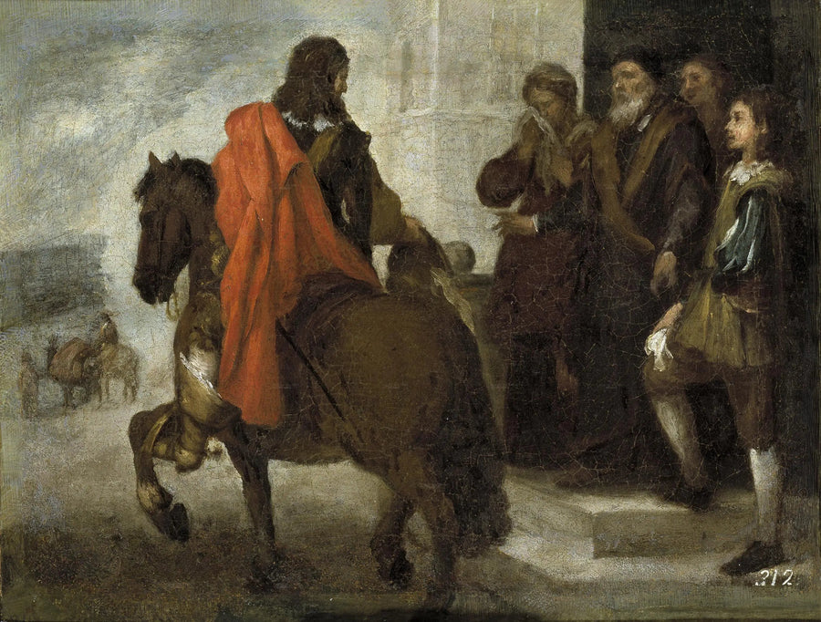 El hijo pródigo despidiéndose de su casa - Bartolomé Esteban Murillo
