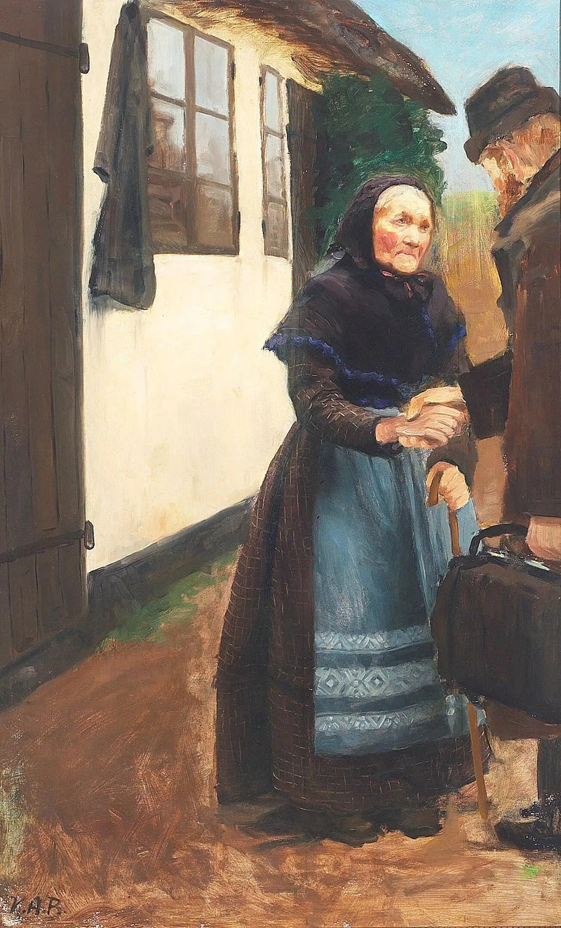 El hijo regresa a casa. Estudiar. - H. A. Brendekilde