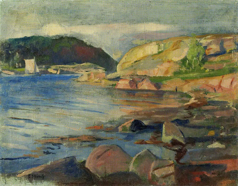 El fiordo de Tønsberg - Edvard Munch