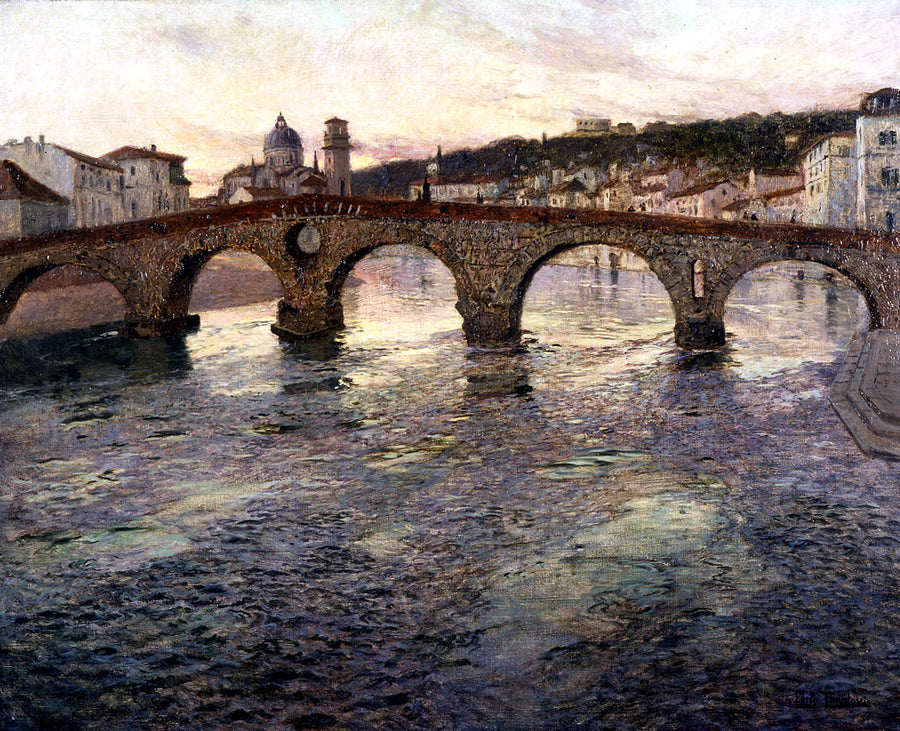 El río Adigio en Verona - Frits Thaulow
