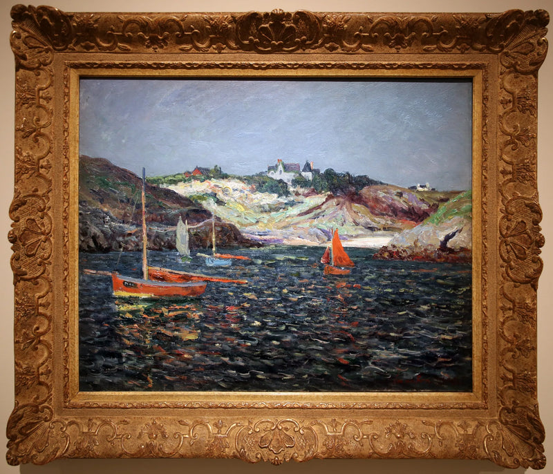 El fondo del puerto de Goulphar, Belle-Île en Mer - Maxime Maufra