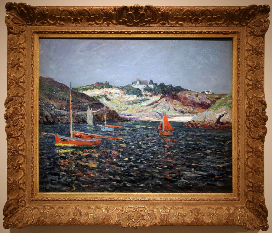El fondo del puerto de Goulphar, Belle-Île en Mer - Maxime Maufra