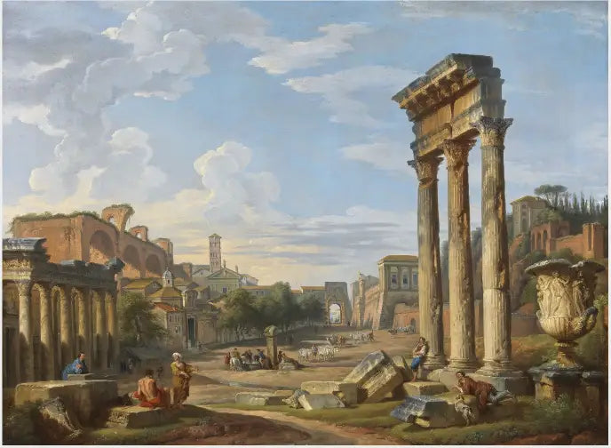 El Foro Romano - Giovanni Paolo Panini