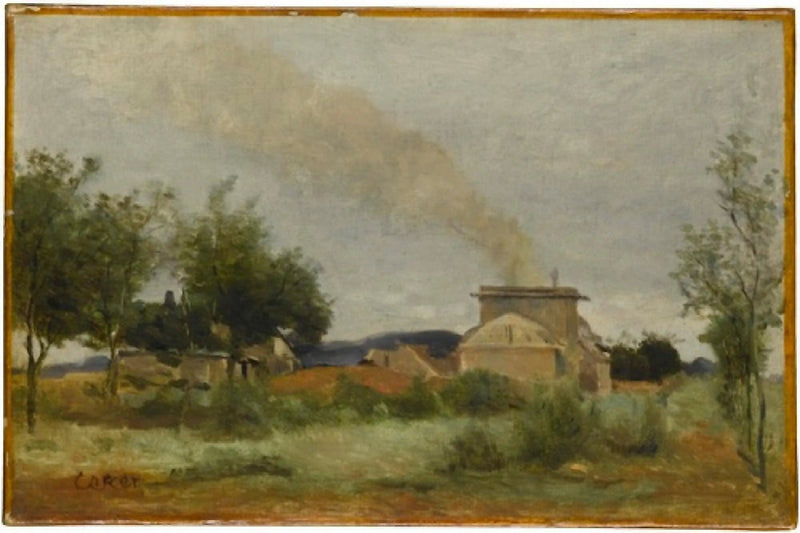El horno de ladrillos - Jean-Baptiste Camille Corot