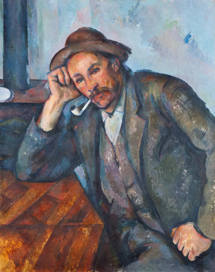 El Fumador apoyado - Paul Cézanne