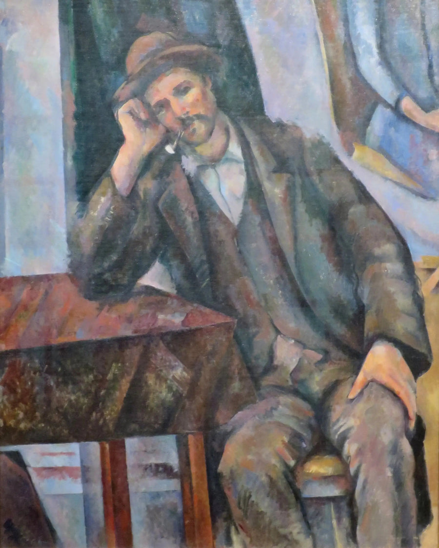 El Fumador de pipa apoyado - Paul Cézanne