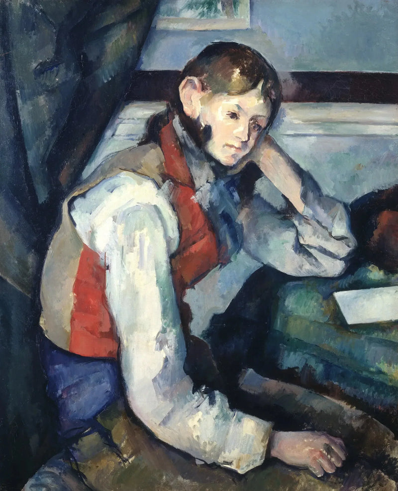El Niño con chaleco rojo - Paul Cézanne