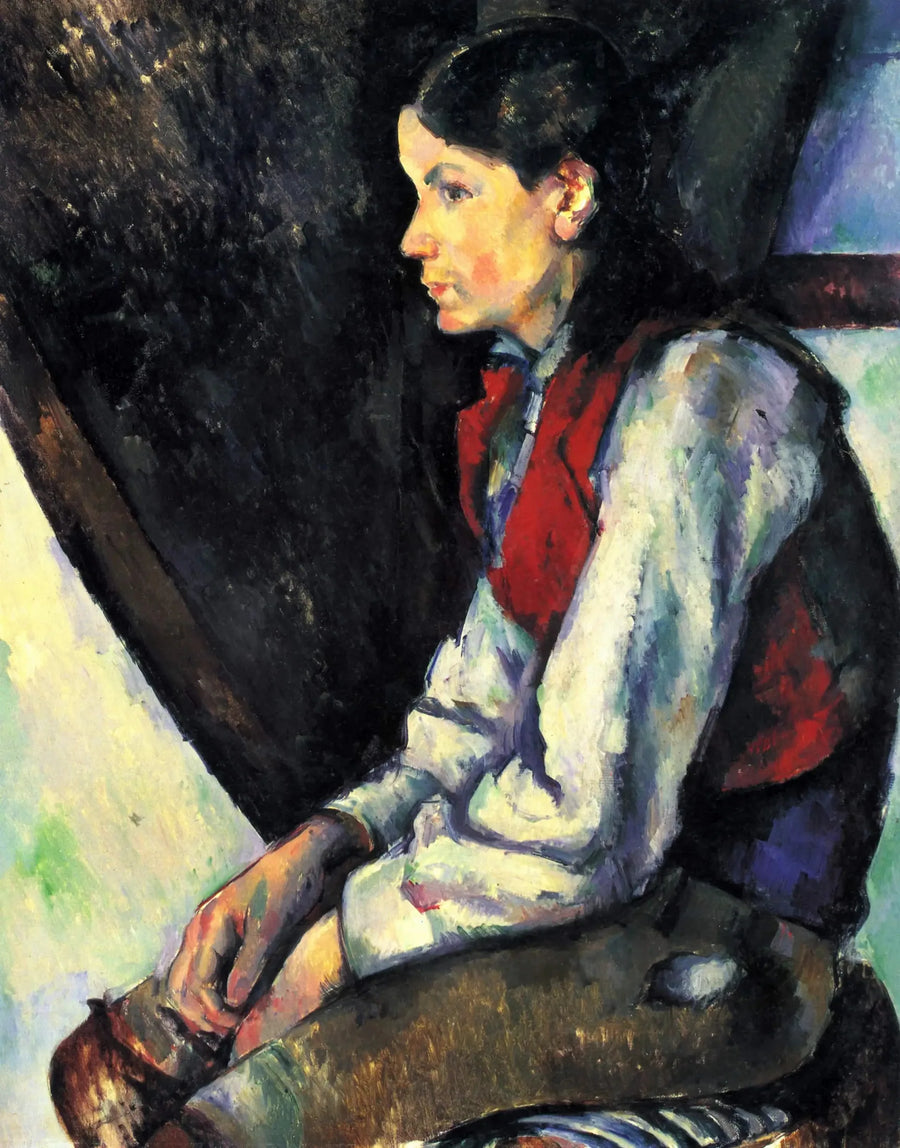El Niño con chaleco rojo - Paul Cézanne