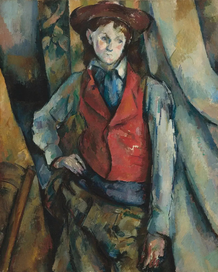El Niño con chaleco rojo - Paul Cézanne