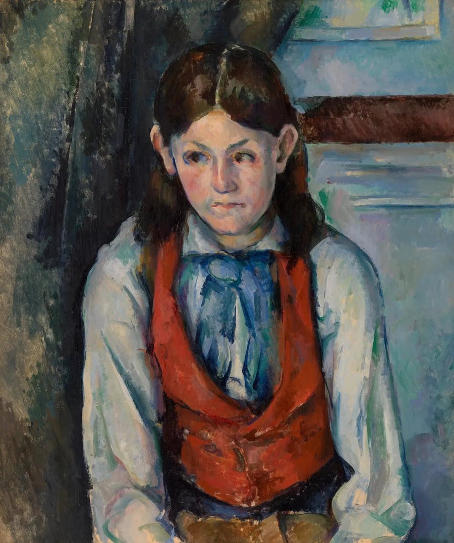 El Niño con chaleco rojo - Paul Cézanne