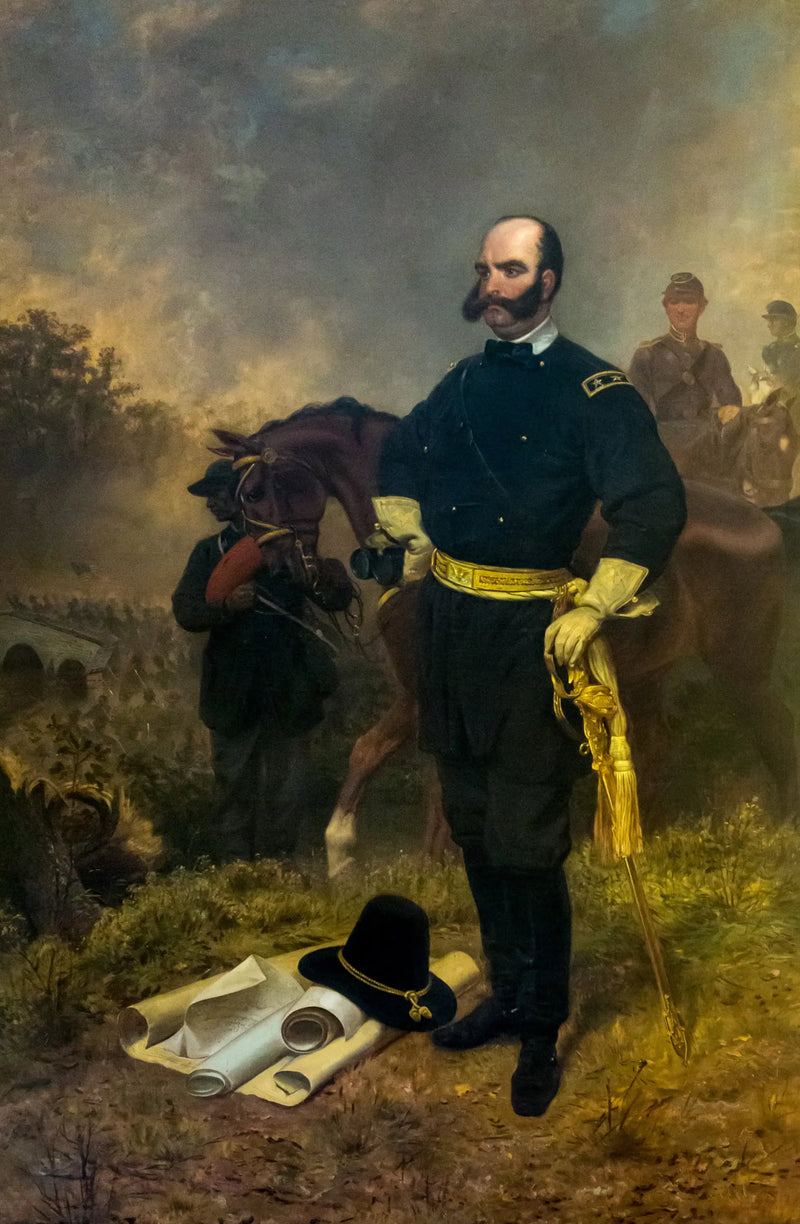 El general Ambrose Burnside en Antietam - Emanuel Leutze