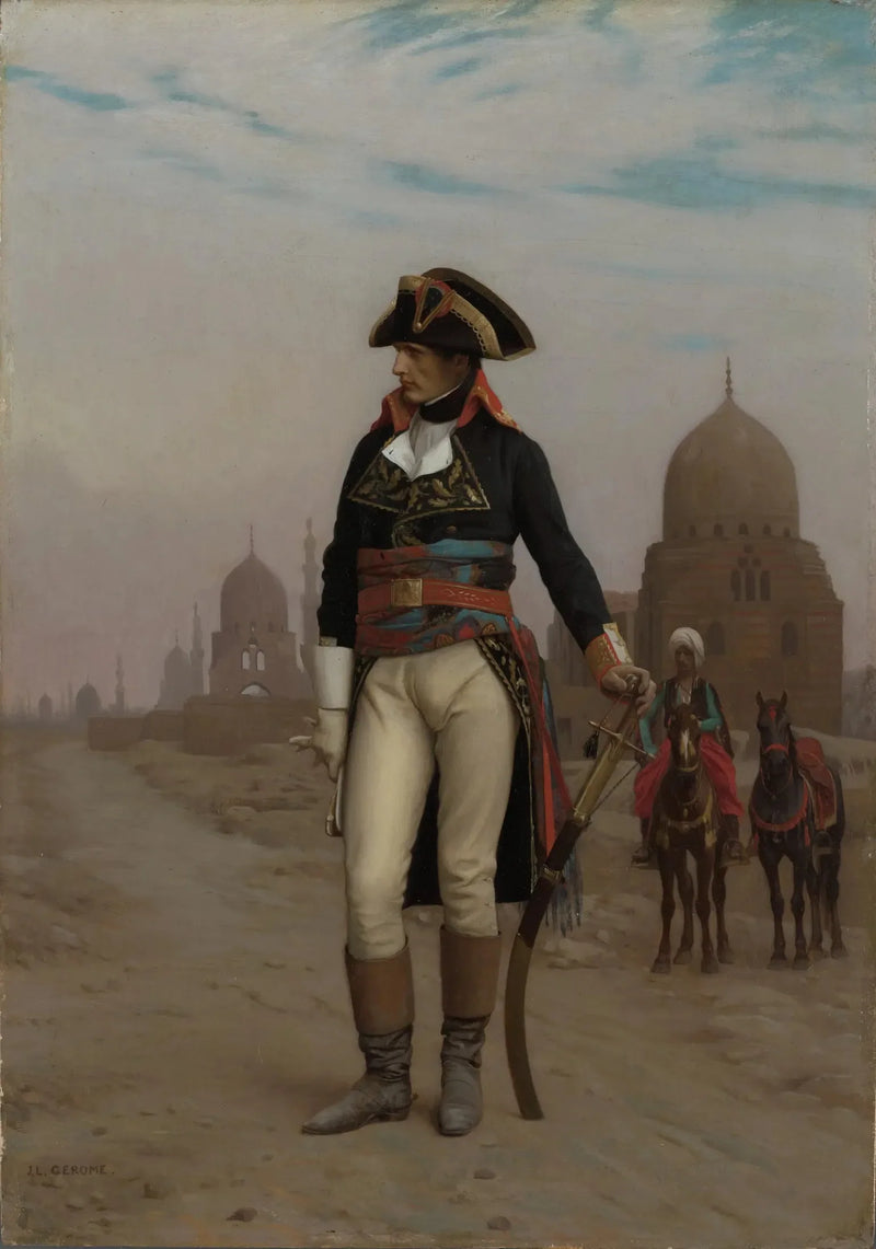 El General Bonaparte en El Cairo - Jean-Léon Gérôme