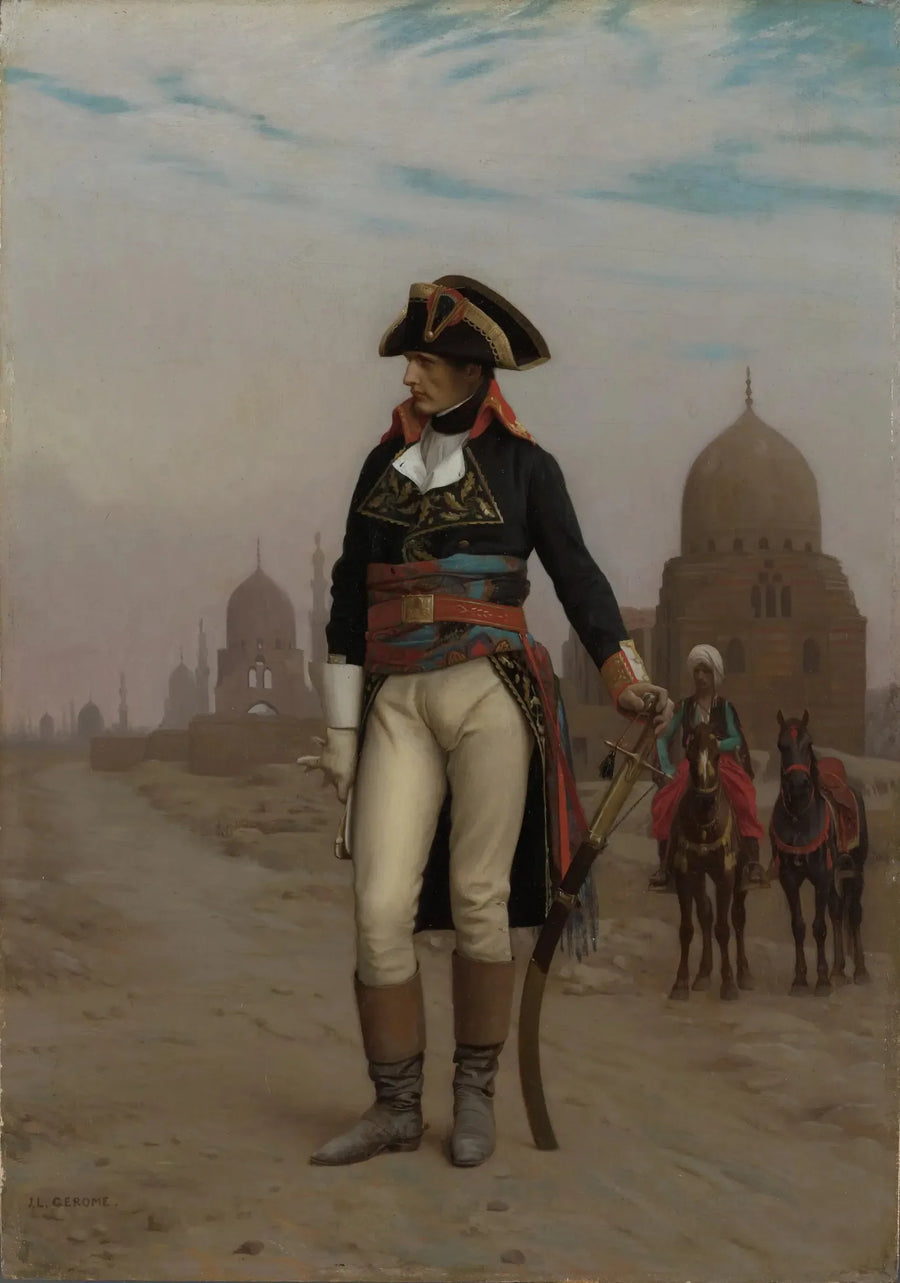 El General Bonaparte en El Cairo - Jean-Léon Gérôme