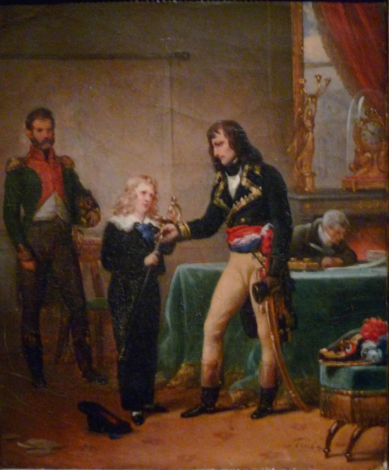 El general Bonaparte entregando al joven Eugène de Beauharnais la espada de su padre - Charles de Steuben