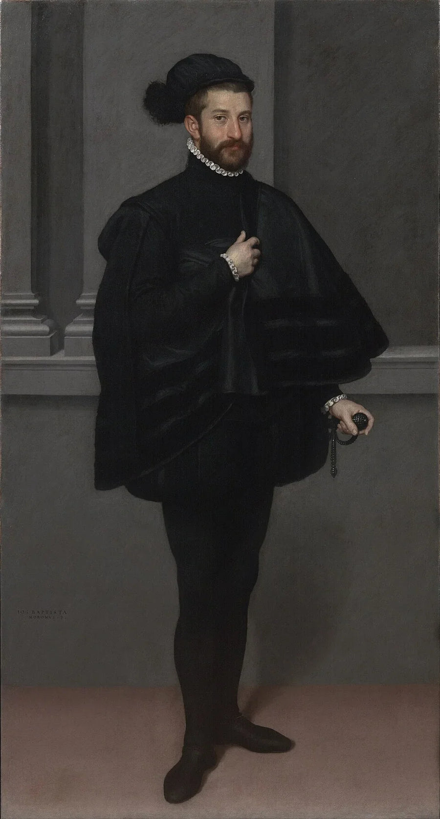 El caballero en negro - Giovanni Battista Moroni
